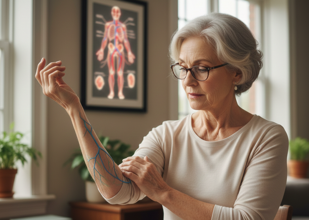 <p> Looking at your arm, it is easy to see why students were taught that blood in veins is blue. Veins do appear blue beneath the skin, and this explanation seemed logical. But blood is always red. The color can appear darker when it is low in oxygen, but the blue appearance is actually caused by the way light penetrates the skin and scatters. This common misconception has persisted for decades, and many adults are surprised when they learn the truth. It is a simple but powerful example of how visual perception can mislead us. </p> :: Gemini