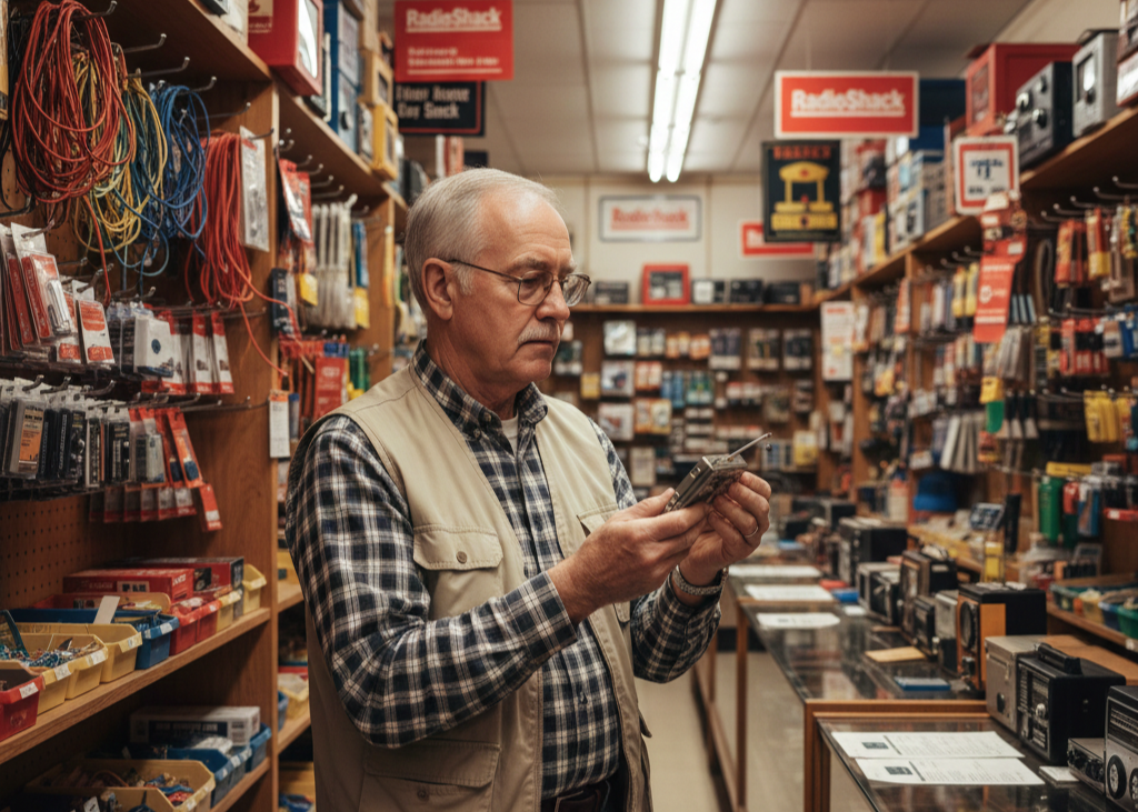 <p> RadioShack was a haven for anyone who loved tinkering or building things. Its shelves were packed with wires, resistors, batteries, radios, and DIY electronics kits. Baby boomers fondly recall spending hours in the store, experimenting with gadgets and working on projects that sparked creativity. It was more than a retail store; it was a place to learn, explore, and problem-solve. As online shopping and big-box stores took over, RadioShack stores gradually disappeared, leaving behind a sense of nostalgia for hands-on curiosity and discovery. </p> :: Gemini