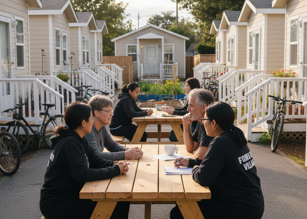 <p> Micro-communities are making a difference in social impact too. Across the U.S., tiny home villages for people experiencing homelessness are offering permanent supportive housing and peer networks. These intentional villages provide residents with dignity, stability, and an environment to rebuild their lives. They prove that small, well-organized communities can create meaningful change. </p> :: Gemini