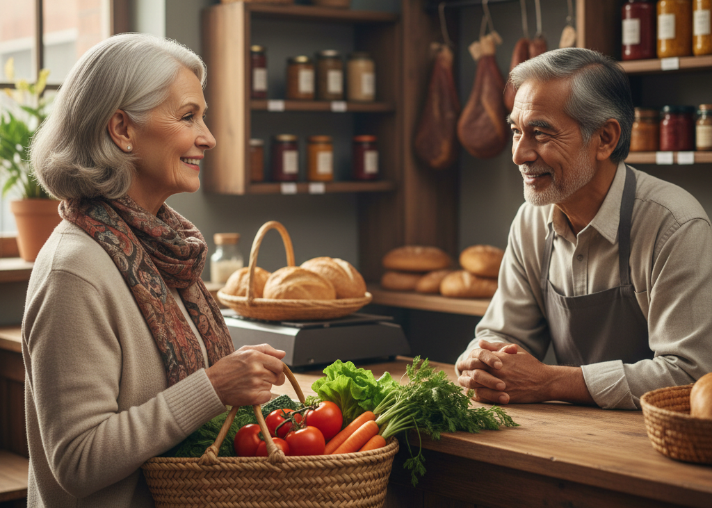<p> Unlike modern bulk shopping trips, Boomers often shopped daily for fresh ingredients. Refrigerators and freezers were smaller, so meals depended on timely trips to local markets. Shopping wasn’t just functional; it was social, a chance to interact with neighbors and merchants, and a practice in planning and resourcefulness. Daily grocery runs made cooking a living, breathing part of family life. </p> :: Gemini