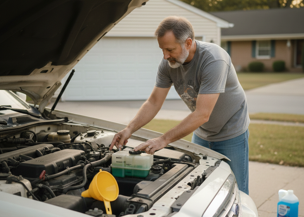 <p> Your car relies on several fluids to operate safely and smoothly, not just engine oil. Coolant prevents overheating, brake fluid ensures reliable stopping power, power steering fluid helps with steering response, and windshield washer fluid keeps your view clear. When these fluids run low or become contaminated, problems can escalate quickly.

Checking fluid levels is one of the simplest habits you can build. Most reservoirs are clearly marked and easy to access under the hood. Keeping fluids at the proper level helps prevent overheating, brake issues, and steering problems that can shorten your car’s lifespan. It also helps you spot leaks early, when they are easier and cheaper to fix. Staying on top of fluids is an easy way to protect both performance and safety. </p> :: Gemini
