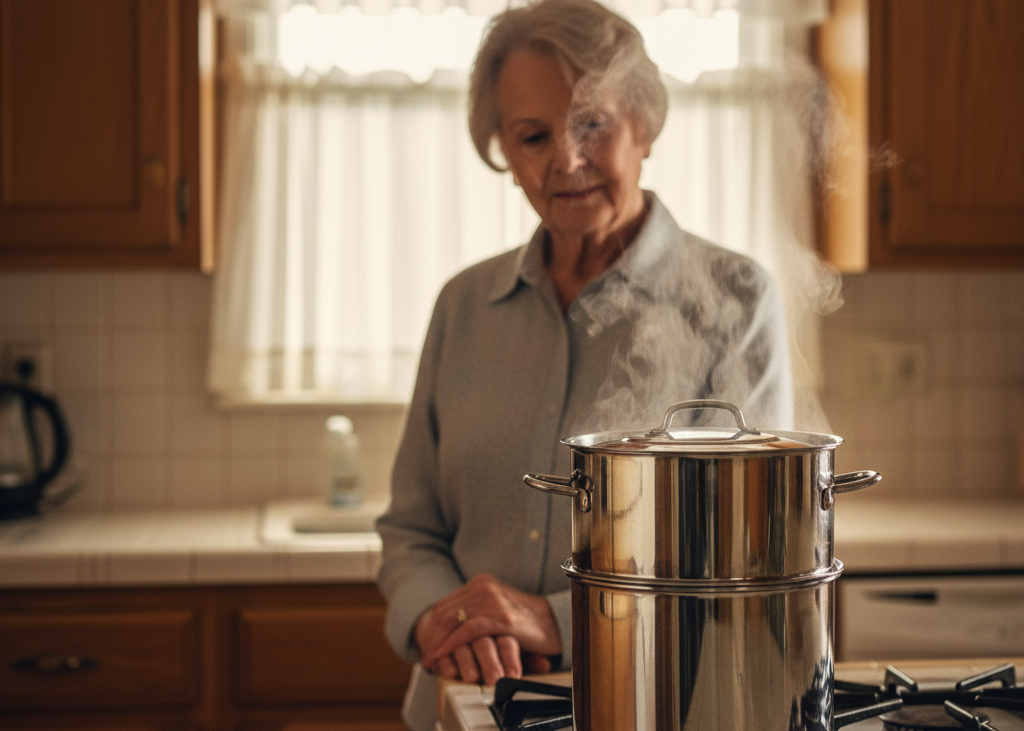 <p> Tall and narrow, the asparagus steamer was a must-have for preserving delicate vegetables. Retaining one today shows that you have a respect for ingredients and take pride in cooking vegetables properly. It also reflects attention to detail and a commitment to enjoying seasonal foods at their best. </p> :: Gemini