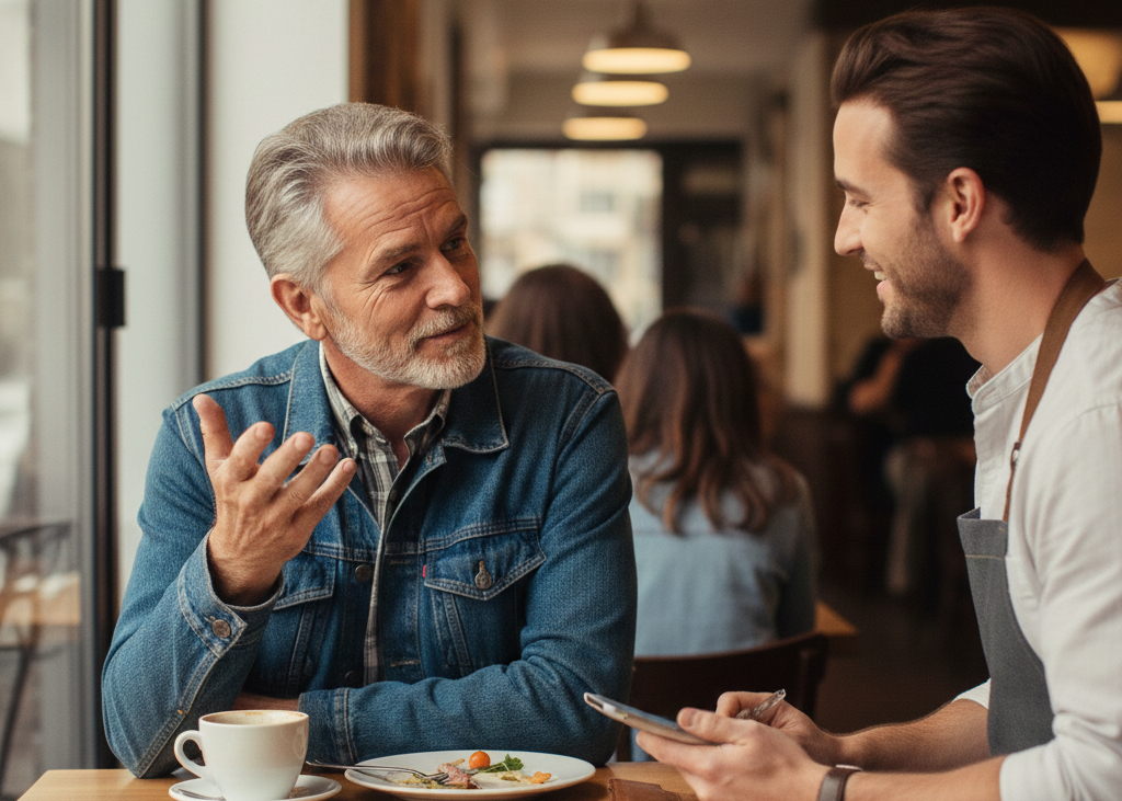 <p> Polite and practical, asking about discounts is a boomer specialty. It is not just about the money; it is about being smart with choices and getting the best value. Senior discounts and early bird specials give them a sense of fairness and recognition. For many boomers, this is a routine question that also sparks a friendly interaction with the server. It is part of their long-standing habit of making informed decisions while dining out. </p> :: Gemini