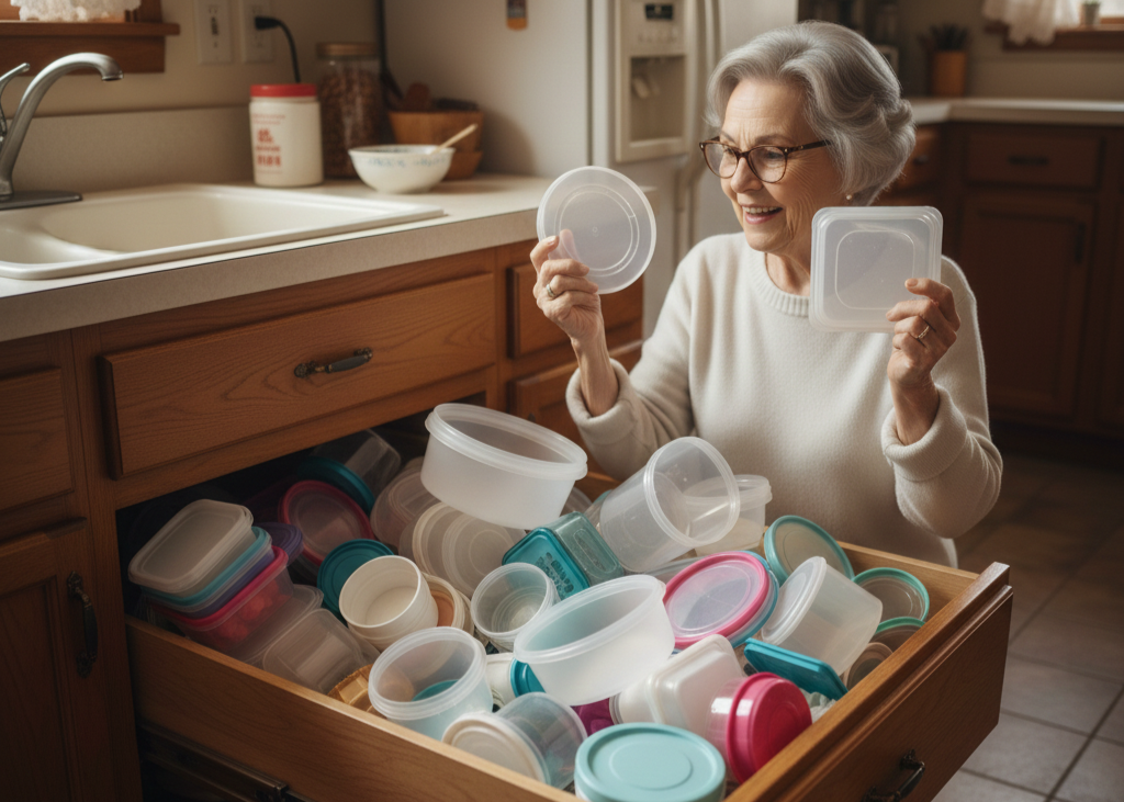 <p> The Tupperware drawer may be chaotic, with lids that never match perfectly, but it speaks volumes about practicality. Boomers keep these containers because they are reliable and versatile. They represent thriftiness, organization, and the value of saving leftovers rather than wasting food. The mismatched lids tell a story of decades of meals and resourcefulness. </p> :: Gemini
