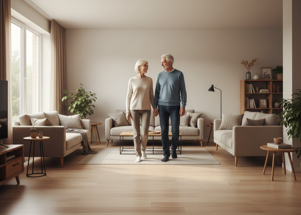 <p> Even the most sophisticated technology cannot replace simple precautions. Keeping pathways clear of clutter, cords, and loose rugs is one of the most effective safety measures you can take. Arrange furniture so that walking routes are wide and unobstructed. Regularly decluttering reduces fall risks and creates a calm, welcoming environment. A tidy home is also easier to navigate for visitors or caregivers and gives you the mental clarity that comes with organized surroundings. Think of it as investing a few minutes each week for a safer, more serene home. </p> :: Gemini