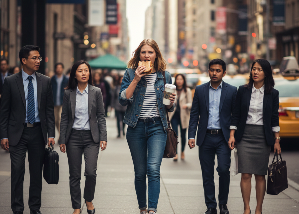 <p> Grabbing a sandwich or coffee and eating it on the go is part of daily American life. It saves time and fits into busy schedules. In many countries, eating is treated as an activity that deserves focus and appreciation. Walking while eating can be seen as messy, rushed, or disrespectful to the food itself. In places like Japan or Italy, meals are meant to be enjoyed in one place, even if they are quick. Eating on the street may draw unwanted attention or judgment. </p> :: Gemini