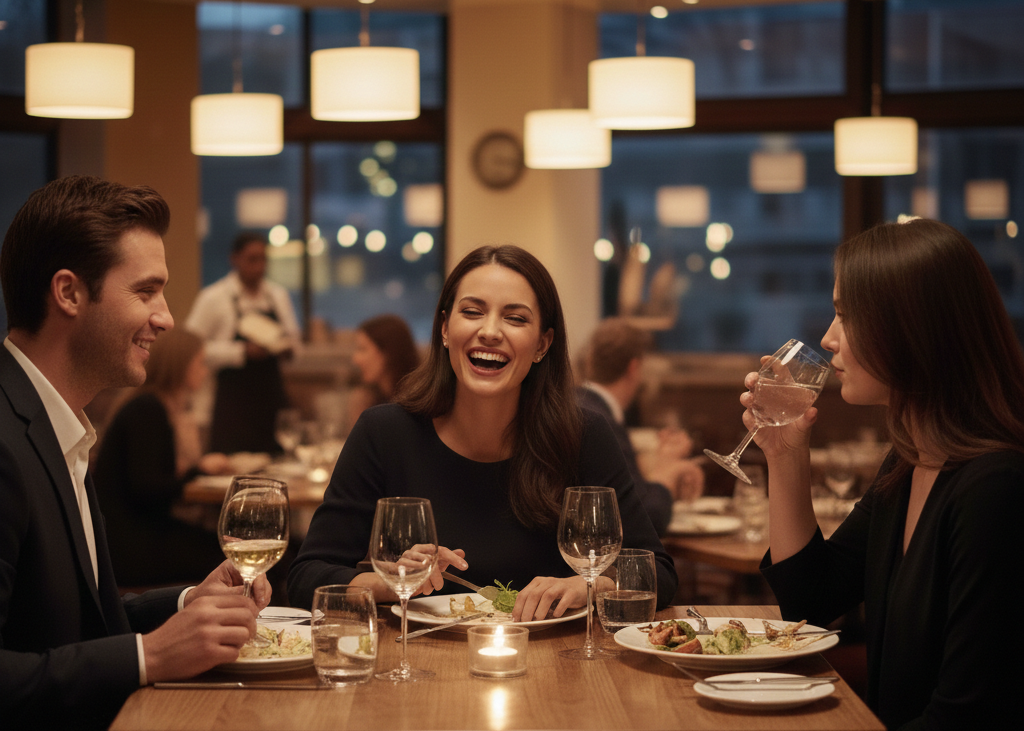 4. Phone Etiquette at the Table <p> Your phone is one of the loudest nonverbal signals in a restaurant. Placing it face-up on the table, scrolling mid-conversation, or constantly checking notifications suggests distraction or social unease.
People who are comfortable in social settings tend to put their phones away and remain present. They engage fully with their companions, the food, and the moment. That presence signals confidence, respect, and genuine interest—qualities that stand out immediately. </p> :: Gemini