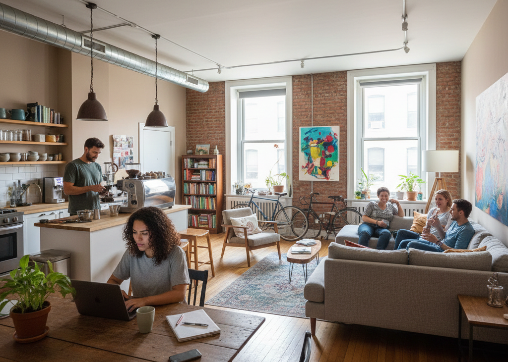 <p> Across cities like Los Angeles and Denver, co-living houses are offering residents a balance of autonomy and community. Residents share common areas, chores, and even decision-making while maintaining personal spaces. These communities encourage collaboration, support, and a sense of belonging, making daily life richer and more connected than traditional apartments or houses. </p> :: Gemini