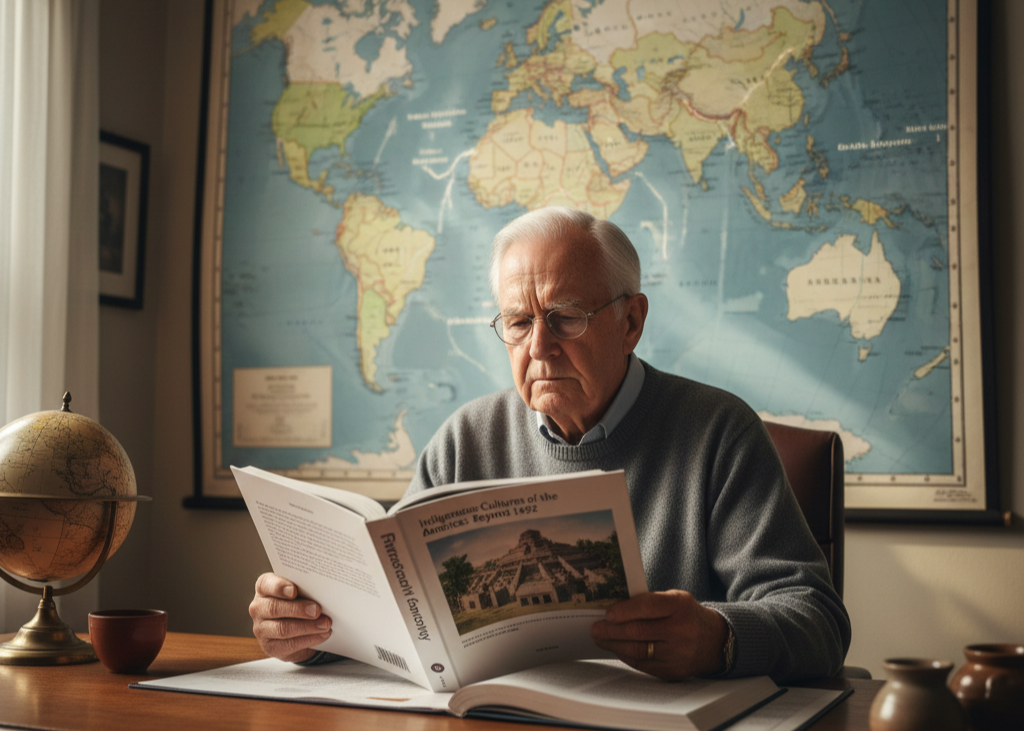 <p> Most Baby Boomers grew up learning that Christopher Columbus discovered America in 1492. It was a simple story, easy to remember, and repeated year after year. Modern history presents a more nuanced perspective, recognizing that Indigenous peoples had inhabited the Americas for thousands of years before Columbus arrived. His arrival marked a turning point with profound consequences, but it was not the beginning of American history. This revision reminds us that history is complex and that multiple perspectives matter when we try to understand the past. </p> :: Gemini