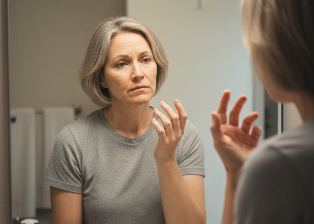 <p> Brittle nails, thinning hair, or dry and flaky skin are not just cosmetic annoyances—they can be signs of protein deficiency. Many structural components of your body, such as keratin in hair and collagen in skin, are made from protein. When your intake is too low, your body prioritizes vital organs over hair, skin, and nails.

If your hair seems to shed more than usual, your nails break easily, or your skin looks dull, it might be time to evaluate your diet. Including a variety of protein sources, from eggs and yogurt to tofu and quinoa, can provide your body with the amino acids it needs to maintain healthy skin, hair, and nails. </p> :: Gemini