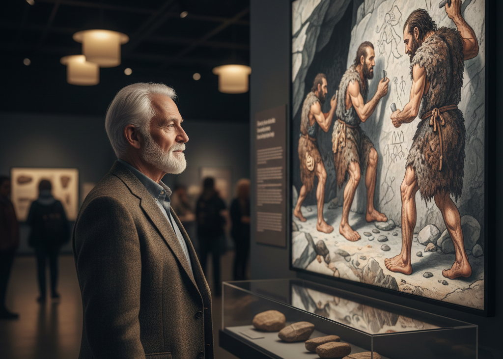 <p> Neanderthals were once depicted as grunting, primitive brutes who were far less intelligent than Homo sapiens. Textbooks emphasized their supposed lack of sophistication, reinforcing the stereotype of the “dumb caveman.” Today, we know that Neanderthals were highly skilled, socially connected, and capable of complex behaviors. They used advanced tools, adapted to harsh climates, and even buried their dead. Revisiting this outdated lesson reminds us that history and anthropology are constantly evolving, and that understanding the past requires a careful look at evidence rather than relying on simplified narratives. </p> :: Gemini