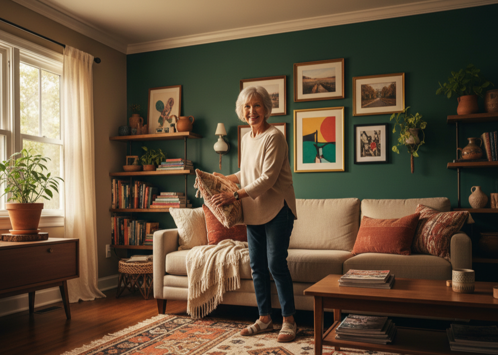 11. Colors and Textures That Feel Personal <p> Homes designed for aging in place no longer rely solely on neutral, bland tones. Expressive colors and layered textures are trending in 2026, creating spaces that feel warm and personal. Earthy tones, rich blues, deep greens, and cozy textiles bring life and character into every room. These design elements allow your home to reflect your personality and style, creating a space that is both practical and uniquely yours. </p> :: Gemini