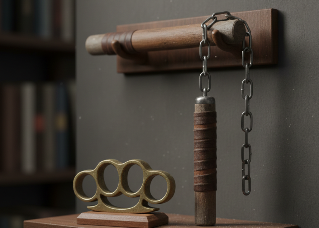 <p> Brass knuckles, nunchucks, and other martial arts weapons might look impressive on display or serve as collectibles. However, in many states, owning or carrying these items is illegal. They are considered offensive weapons designed for causing harm rather than practical tools.

Laws vary widely from state to state, meaning what is legal in one area could be strictly prohibited in another. Even if you have a vintage set, it is important to store it safely and avoid using it outside controlled environments. These items can be fascinating to collectors, but understanding their legal implications ensures that your hobby does not result in fines or legal trouble. </p> :: Gemini