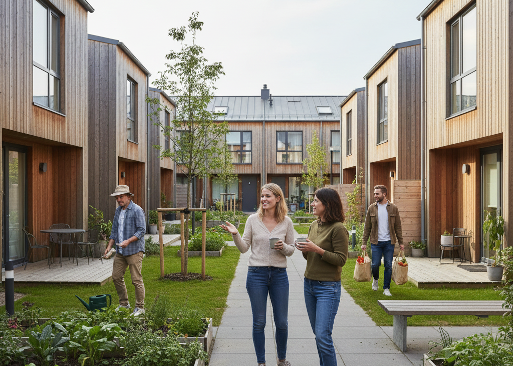 <p> Cohousing neighborhoods are designed to foster connection while respecting privacy. Residents have private homes but share common spaces such as gardens, kitchens, and community houses. Social interactions are built into everyday life without feeling forced. Cohousing promotes collaboration, sustainability, and a sense of belonging that is increasingly rare in traditional suburbs. Living in such a neighborhood often leads to lifelong friendships, shared resources, and a stronger sense of security. </p> :: Gemini