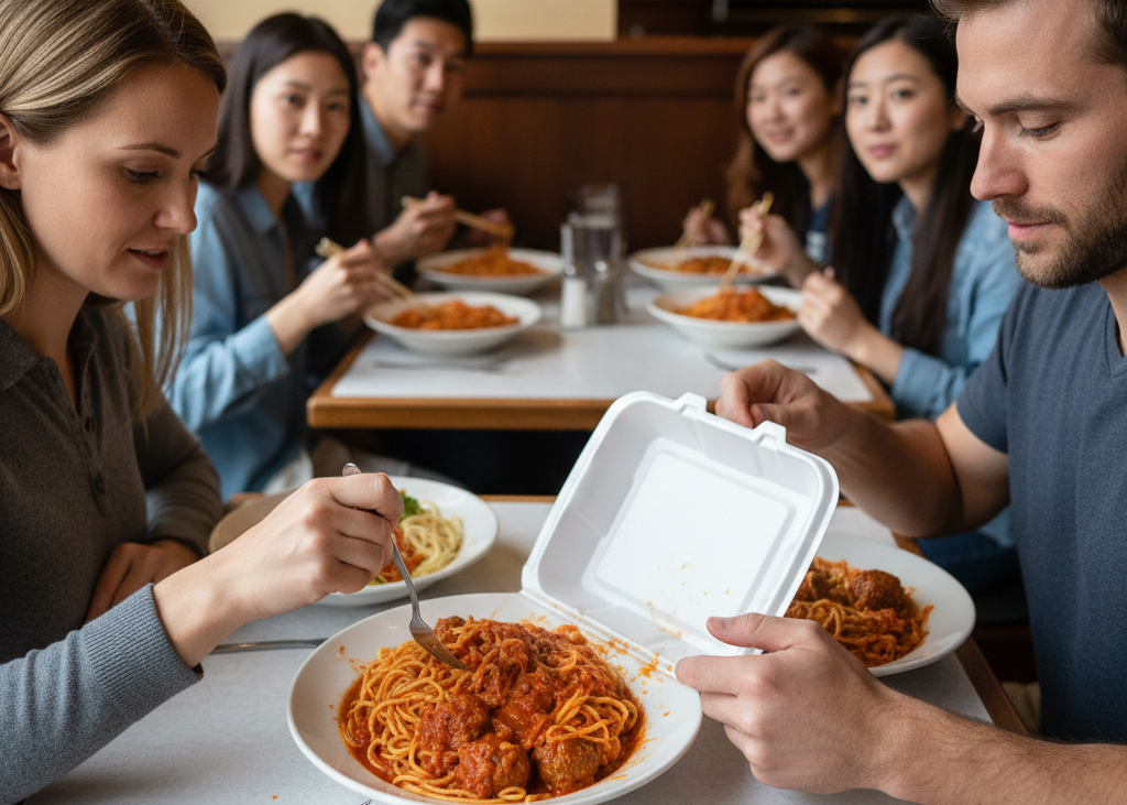 <p> American portion sizes are famously generous. Many restaurants even expect customers to take leftovers home. In other countries, portions are smaller and designed to be eaten in one sitting. Taking food to go can feel unnecessary or odd, especially in places where meals are carefully portioned. The idea of endless refills and oversized drinks can also seem wasteful rather than convenient. </p> :: Gemini