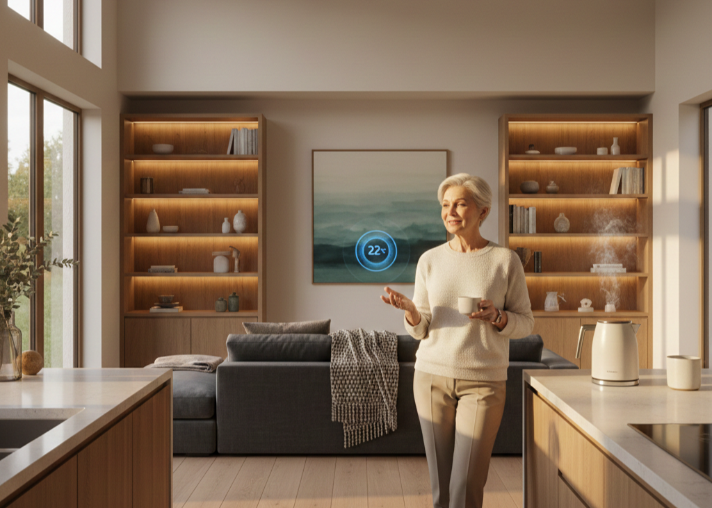 4. Voice-Activated and Smart Home Controls <p> Technology is no longer intimidating. Voice-activated systems such as Alexa and Google Home make it simple to control lights, thermostats, locks, and emergency alerts without lifting a finger. For Boomers, smart home technology provides both convenience and peace of mind. Imagine turning on the lights, locking doors, or adjusting the thermostat simply by speaking. When technology works intuitively, it enhances your home rather than complicating it, allowing you to enjoy your space effortlessly. </p> :: Gemini