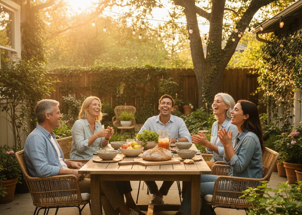 <p> Being screen-free does not have to mean being alone. Invite friends or neighbors over for a casual get-together without devices. You can organize a brunch, a tea-time conversation, or a storytelling circle in your backyard. Even a simple card game night becomes a memorable event when everyone is fully present and engaged. Connecting with others face-to-face strengthens relationships, boosts happiness, and reminds us how fulfilling social interactions can be when they are not mediated by technology. By creating a space for authentic connection, you turn your digital detox into a fun and meaningful experience. </p> :: Gemini