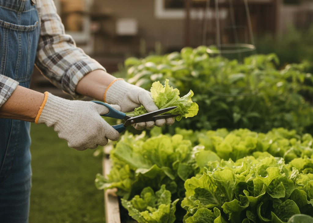 <p> Harvesting properly is key to getting the most out of your garden. Instead of pulling up entire plants, use the “cut and come again” method. Snip off outer leaves when they reach four to six inches in height, allowing inner leaves to continue growing. This approach extends your harvest window and keeps plants producing longer, giving you more meals from the same space.

Harvesting in the morning is ideal, as leaves are at their crispest before the heat of the day. Handle greens gently to avoid bruising, which can reduce shelf life. This method is also satisfying to watch: each time you cut leaves, your plant regenerates, almost like magic. With a little care, you can enjoy fresh salads multiple times a week without replanting constantly. </p> :: Gemini