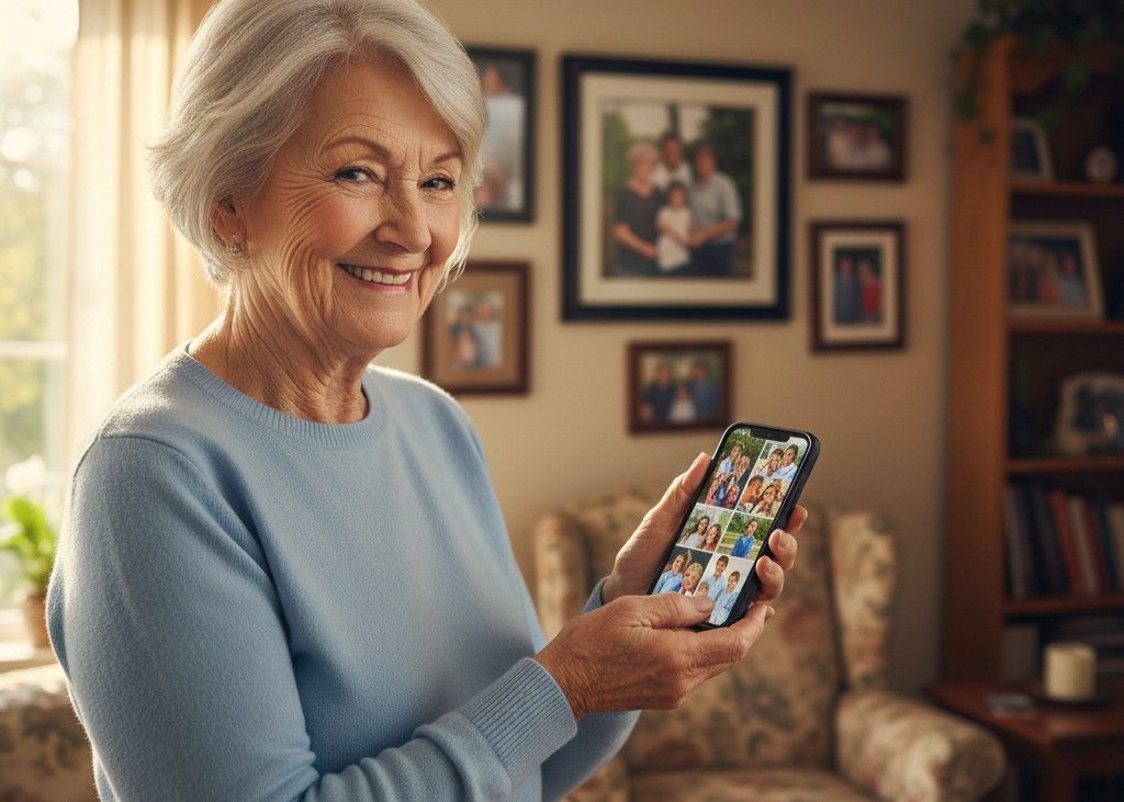 <p> Photos are more than files. They are living memories that capture moments you will want to revisit and share again and again. Learning how to take clear photos, organize them into simple albums, and easily send them to family keeps you connected to everyday joys, even from miles away. Understanding basic photo storage on your phone or in the cloud ensures those memories stay safe, backed up, and easy to find when you need them. In many cases, sharing a recent photo or short video can feel just as personal and meaningful as sitting down to tell the story in person. </p> :: Gemini