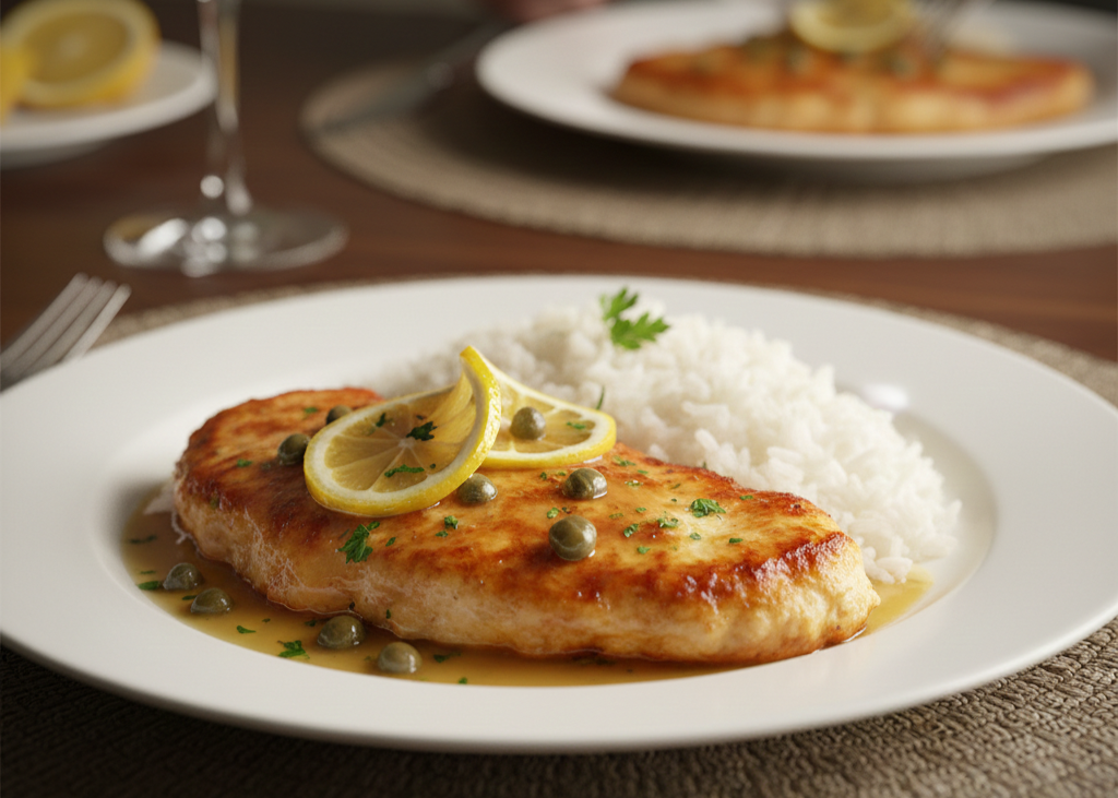 6. Chicken Piccata With Lemon and Capers <p> Chicken piccata is a great example of how simple ingredients can create an elegant result. Lightly breaded chicken cutlets cooked in a lemon, butter, and caper sauce offer bright, zesty flavors that keep the meal from feeling heavy. This dish works well for Valentine’s Day because it feels refined while still being familiar and comforting. Serve it with pasta or rice to soak up the sauce and complete the experience. </p> :: Gemini