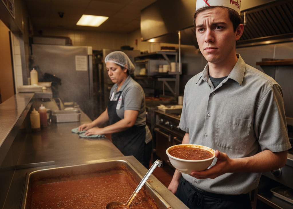 <p> Wendy’s chili might look like a comforting and hearty option, but employees reveal that it is often not as fresh as you might hope. Many locations prepare chili in large batches, and leftover bits of meat from other menu items may be used in the mix. Once cooked, it can sit under warming trays for hours, waiting for someone to order it. This means that what appears to be a fresh, hot meal could actually be several hours old by the time it reaches your tray. While it might still be edible, the flavor and texture suffer. For a tastier and more satisfying meal, most employees suggest sticking to items that are made to order, like fresh burgers or sandwiches. </p> :: Gemini