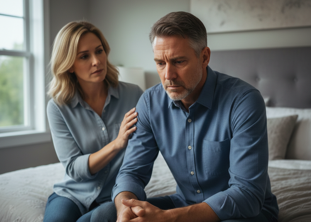 2. Are You Happy in This Marriage? <p> This question cuts deep because it goes straight to identity and responsibility. Many husbands feel a strong internal pressure to be a good provider, protector, and partner. Being asked if they are happy can feel like being asked if they are succeeding at their role.
Even men who are generally content may fear that the wrong answer could hurt their wife or open a door to conflict. In reality, this question often comes from a desire for reassurance and shared growth, not criticism. Still, it can feel like standing under a spotlight with no script. </p> :: Gemini