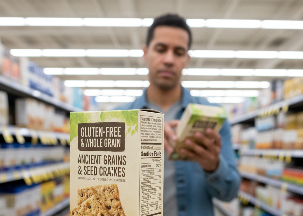 7. Gluten-Free and Trend-Labeled Foods <p> Gluten-free, keto-friendly, vegan, and natural labels often create a strong health halo, even when the product itself is highly processed. Unless you have a medical reason to avoid gluten, gluten-free products are not automatically healthier and can sometimes contain less fiber and more sugar than regular versions. Similarly, foods labeled natural or plant-based can still be high in calories and low in nutrients. These terms are marketing tools, not guarantees of quality. Checking the ingredient list and nutrition label is far more reliable than trusting trendy claims. </p> :: Gemini
