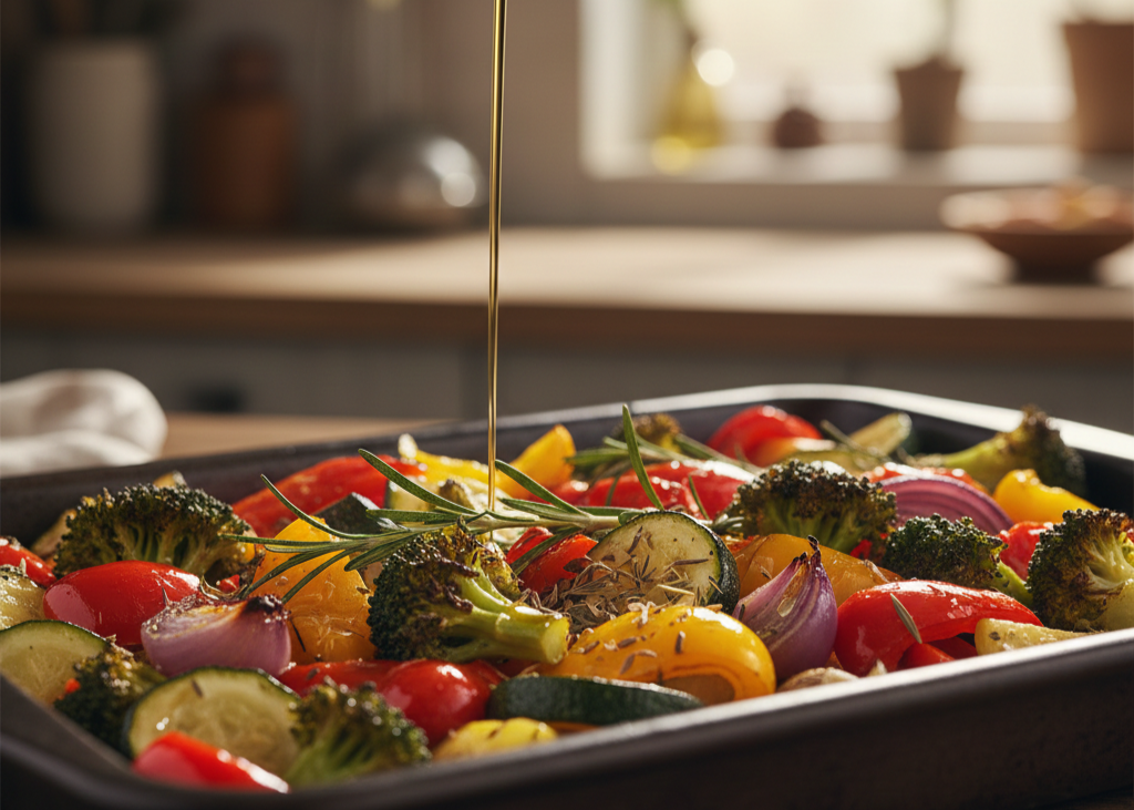 9. Olive Oil <p> Extra virgin olive oil is a simple yet powerful way to enhance heart health. Its monounsaturated fats and antioxidants can help lower inflammation and improve cholesterol levels. Use it as a cooking oil, drizzle it over roasted vegetables, or mix it into homemade salad dressings. Olive oil adds flavor, richness, and a heart-healthy boost to your meals without much effort. </p> :: Gemini