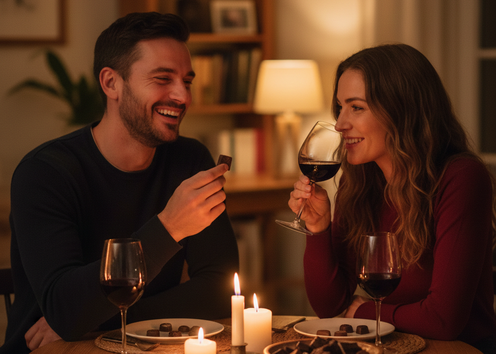 2. Create an At Home Wine or Chocolate Tasting <p> A tasting night is a simple way to make Valentine’s Day feel elevated without spending a fortune. Pick a few bottles of wine, craft beers, mocktails, or even specialty sodas. Pair them with chocolates or snacks and taste them slowly. Talk about what you like and what you do not, and keep it light rather than technical.
You can make it playful by rating each option or giving them fun names. This activity encourages conversation and mindfulness, and it works just as well for couples as it does for friends or solo treat nights. It is proof that slowing down can be its own kind of romance. </p> :: Gemini