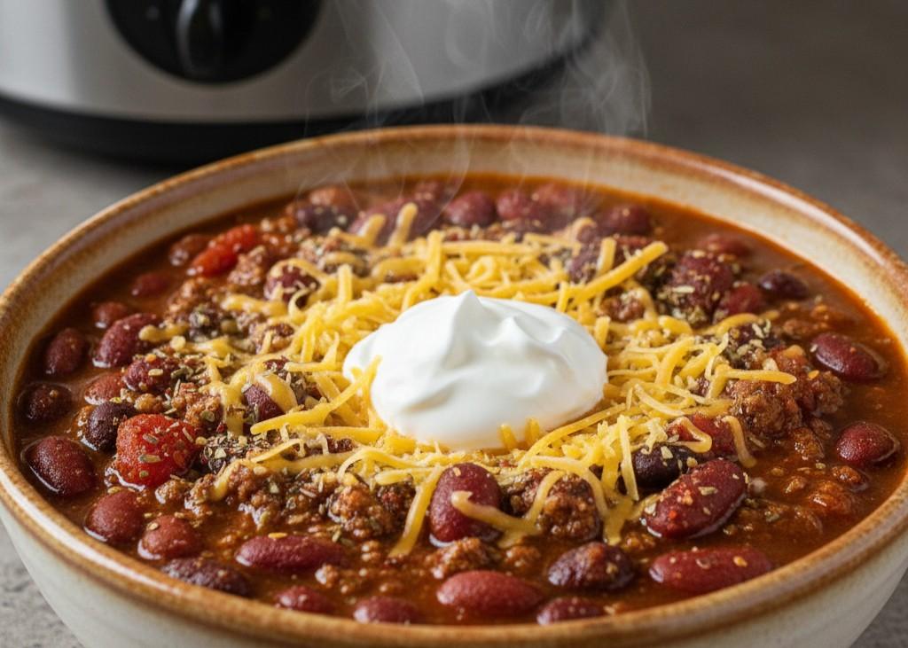 5. Slow Cooker Chili <p> Few dishes stretch a dollar like a pot of chili. Ground turkey or beef works well, but you can also make a hearty vegetarian version using beans alone. Combine canned tomatoes, beans, onions, garlic, and chili seasoning in a slow cooker and let it simmer until thick and flavorful. The beauty of chili is that it feeds a crowd, tastes even better the next day, and freezes beautifully. Serve it over rice, spoon it onto baked potatoes, or enjoy it with cornbread. One batch can cover multiple meals, which is a huge win for your grocery budget. </p> :: Gemini