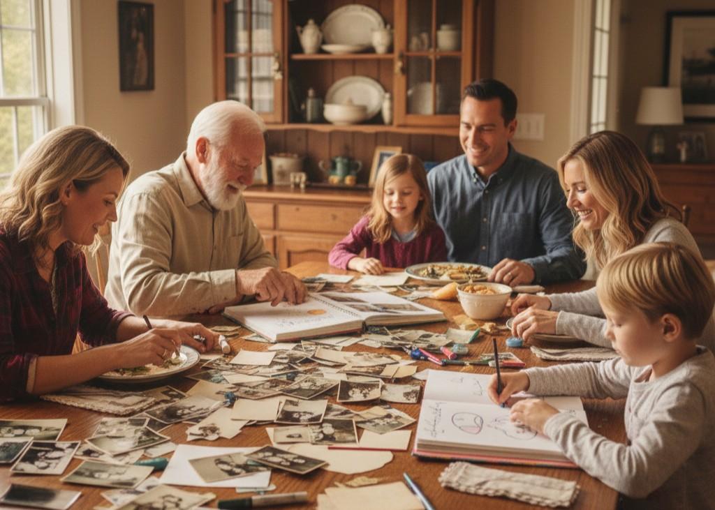 <p> A family scrapbook is much more than an album of photos. It is a storytelling tool that brings memories to life. Collect photographs, ticket stubs, certificates, letters, and small mementos from trips or family events. Take the time to write captions that explain not just who is in the picture but also why the moment is meaningful. Include short anecdotes, funny mishaps, and heartfelt memories. You can even invite family members to contribute their own stories or doodles to make it a collaborative project. Scrapbooking can be a weekend hobby, but the result is a tangible piece of family history that will be passed down as a cherished keepsake. Years from now, your children and grandchildren will look at it and feel connected to your stories and experiences. </p> :: Gemini