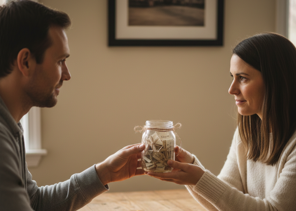 2. A “Reasons I Love You” Jar <p> This gift costs almost nothing but delivers lasting emotional impact. All you need is a small jar and slips of paper filled with reasons you love or appreciate the person. These can be sweet, funny, or deeply personal. The idea is that they can pull one out whenever they need a reminder of how much they mean to you. It is a keepsake that lasts far longer than flowers and often becomes one of the most cherished gifts. </p> :: Gemini