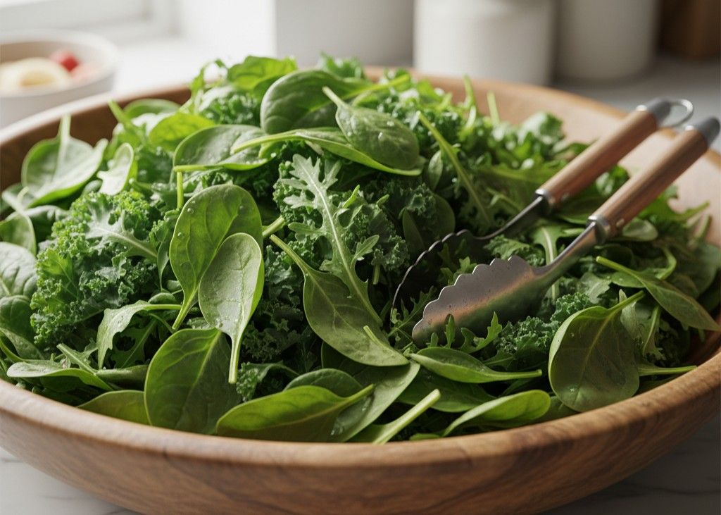 11. Leafy Greens <p> Spinach, kale, and other leafy greens are loaded with fiber, magnesium, and water content. Magnesium can help relax the muscles in the digestive tract, making it easier to pass stool. Adding a handful of spinach to scrambled eggs or blending kale into a smoothie is a simple way to increase your daily intake. Large salads topped with colorful vegetables can also provide a gentle nudge to a sluggish system. </p> :: Gemini