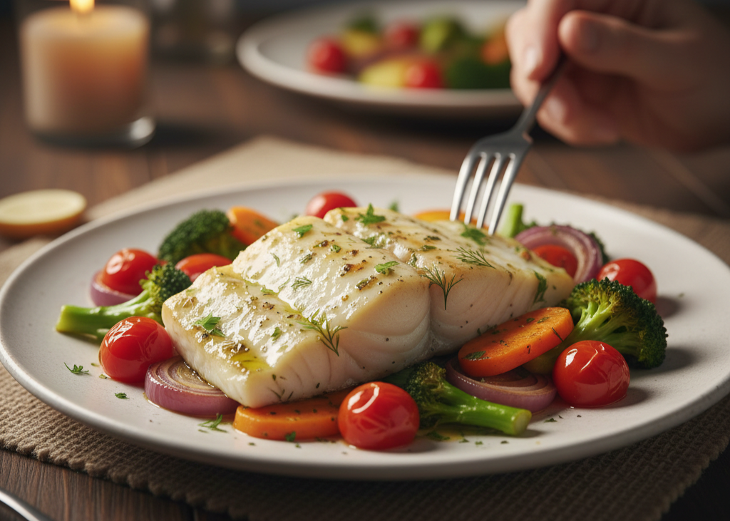 9. Sheet Pan Fish With Roasted Vegetables <p> Not every romantic dinner needs multiple courses or complicated preparation. A sheet pan fish dinner keeps things simple while still delivering fresh, vibrant flavors. Roasting fish alongside colorful vegetables with olive oil, herbs, and lemon creates a balanced meal with minimal cleanup. This option is ideal for couples who want to spend less time cooking and more time enjoying each other’s company. </p> :: Gemini