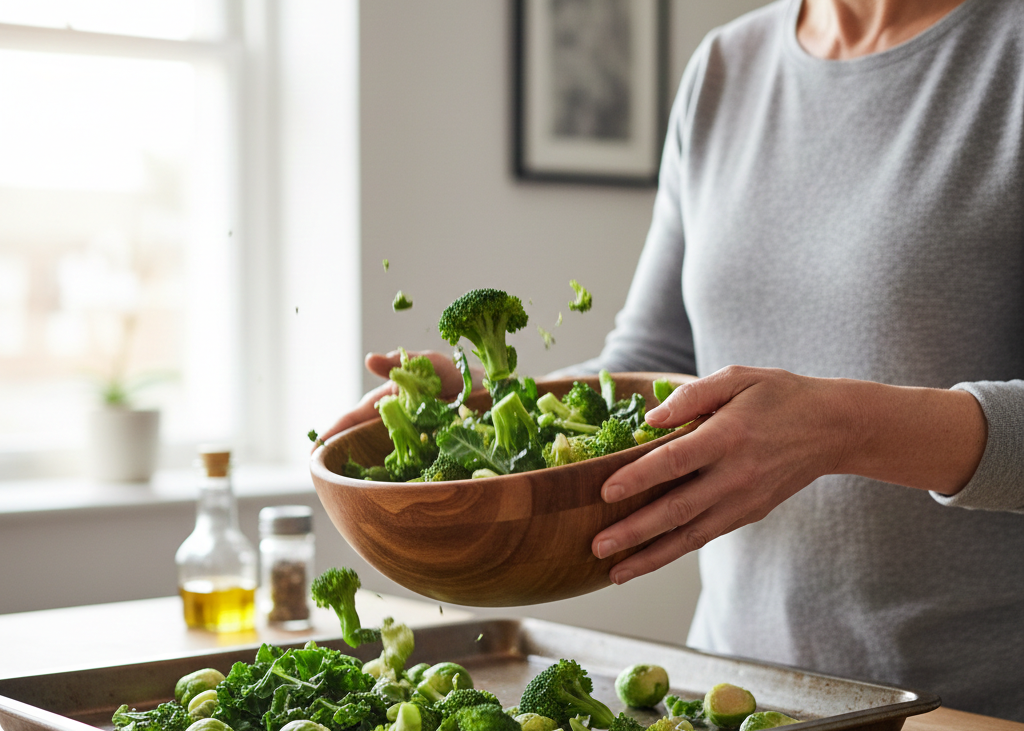 <p> Vegetables such as broccoli, kale, cauliflower, and Brussels sprouts are part of the cruciferous family and are known for their high levels of sulforaphane and other bioactive compounds. These nutrients support detoxification pathways in your body, reduce inflammation, and may assist in managing the accumulation of senescent cells. Cruciferous vegetables also provide fiber, vitamins, and minerals that promote overall health, including improved digestion and stronger immunity. They are incredibly versatile and can be roasted, steamed, stir-fried, or blended into soups and smoothies. Including these vegetables in your meals several times a week is a delicious and effective way to give your body the tools it needs to support cellular function and reduce inflammation naturally. </p> :: Gemini