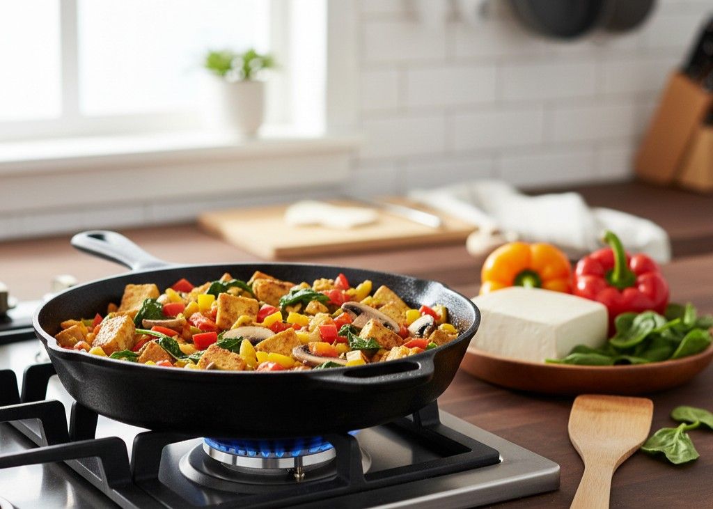 <p> For those seeking a savory breakfast without traditional eggs, a tofu scramble is a total game-changer. Start by crumbling firm tofu into a heated pan with a splash of olive oil and a pinch of turmeric to give it a vibrant, golden hue. Toss in your favorite vegetables, like fresh spinach, bell peppers, and mushrooms, and season with garlic, salt, and pepper for a flavorful boost. Cook until the tofu is lightly browned and the vegetables are tender, creating a hearty, satisfying texture. Serve it alongside whole-grain toast or creamy avocado slices for a complete and nourishing meal. Packed with plant-based protein, fiber, and essential nutrients, a tofu scramble fuels your morning with long-lasting energy. Plus, it’s an incredibly versatile dish—you can mix in herbs, spices, or even a drizzle of hot sauce to suit your mood. Whether you are vegan, vegetarian, or simply craving a nutritious twist on breakfast, this scramble is a delicious and satisfying way to start the day. With its ease of preparation and endless customization options, it’s a recipe that can become a staple in your weekly routine. </p> :: Gemini