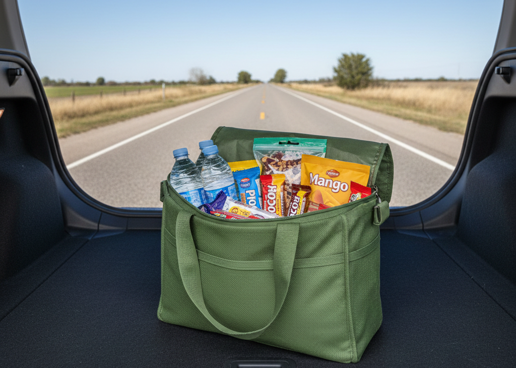 5. Water and Non-Perishable Snacks <p> Being stranded for a few hours can be more uncomfortable than dangerous, but staying hydrated and energized is critical. Keep bottled water in your kit, ideally at least one gallon per person per day. Pair it with high-energy snacks like granola bars, nuts, or dried fruit. These essentials will keep you alert and capable of handling emergencies without feeling weak or dizzy. A hungry or dehydrated driver is not a safe driver. </p> :: Gemini
