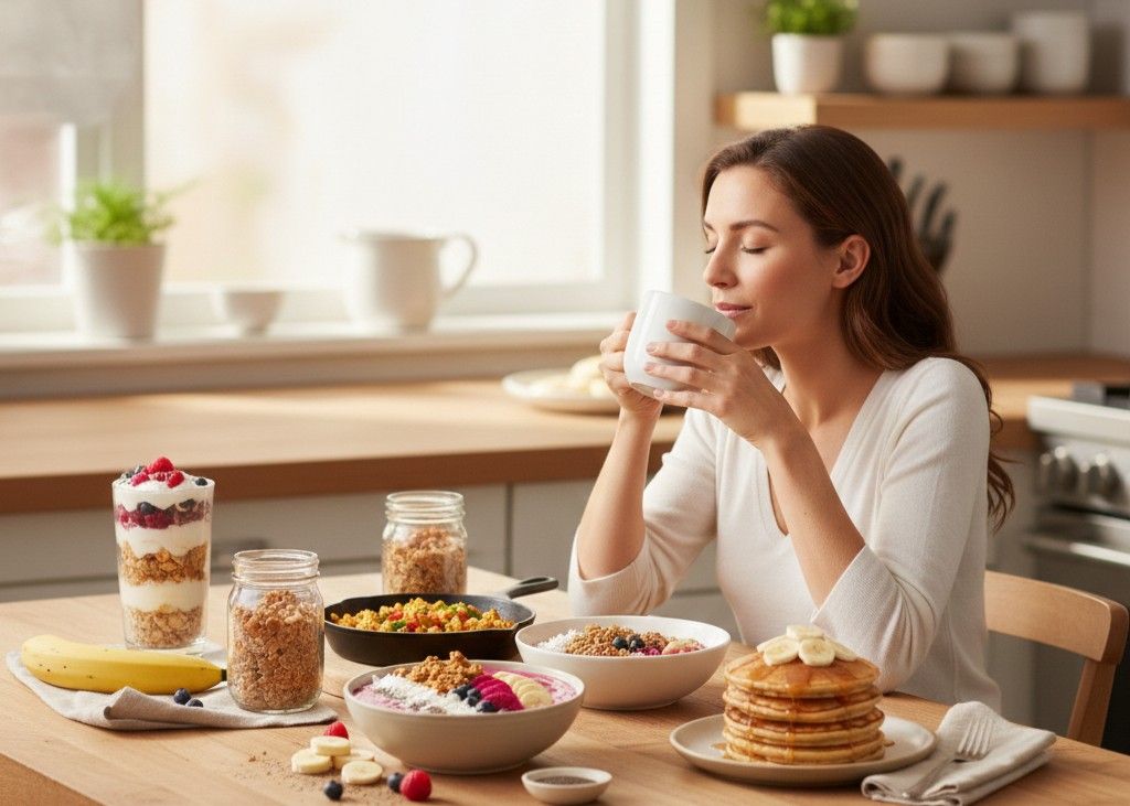 <p> Breakfast is not just another meal. It is a chance to start your day strong, fuel your body, and enjoy something truly satisfying. By focusing on high-protein options, you can stay fuller longer, reduce mid-morning cravings, and provide your body with the nutrients it needs to thrive.

The six breakfasts featured here are proof that you do not need to rely on scrambled eggs to enjoy a protein-rich morning. From creamy Greek yogurt parfaits to savory tofu scrambles, colorful smoothie bowls, and protein-packed pancakes, each option is versatile, delicious, and easy to prepare. These meals are approachable enough for busy weekdays but can also shine on slower weekend mornings.

The key is variety and preparation. Mixing sweet and savory options keeps breakfast exciting, while planning ahead — like prepping overnight oats or smoothie packs — saves time and stress. By making high-protein breakfasts a regular part of your routine, you are investing in your energy, focus, and overall well-being.

So take the leap: swap in a new high-protein breakfast this week and see how it transforms your mornings. Your body, taste buds, and energy levels will thank you. Breakfast does not have to be ordinary; it can be the best meal of your day. </p> :: Gemini