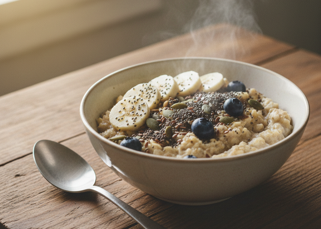 3. Oats and Other Whole Grains <p> Whole grains such as oats, brown rice, barley, and quinoa are excellent sources of soluble fiber. This fiber can help lower LDL cholesterol, stabilize blood sugar, and support overall cardiovascular health. Starting your day with a bowl of oatmeal or adding barley to soups and stews is an easy way to get more heart-healthy fiber. Whole grains also provide lasting energy, keeping you satisfied and ready for whatever your day brings. </p> :: Gemini