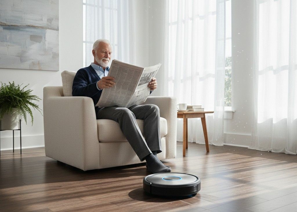 <p> Housekeeping can become physically demanding, and a robot vacuum offers a hands-free solution. Devices such as Roomba or Eufy vacuums quietly move around your home, cleaning floors on a set schedule. Once programmed, they require minimal attention and handle dust and debris efficiently. This gadget allows baby boomers to maintain a clean home effortlessly. It is practical, time-saving, and lets you focus on more enjoyable activities rather than tedious chores. The best part is watching it work quietly in the background, letting you relax while your home stays spotless. </p> :: Gemini