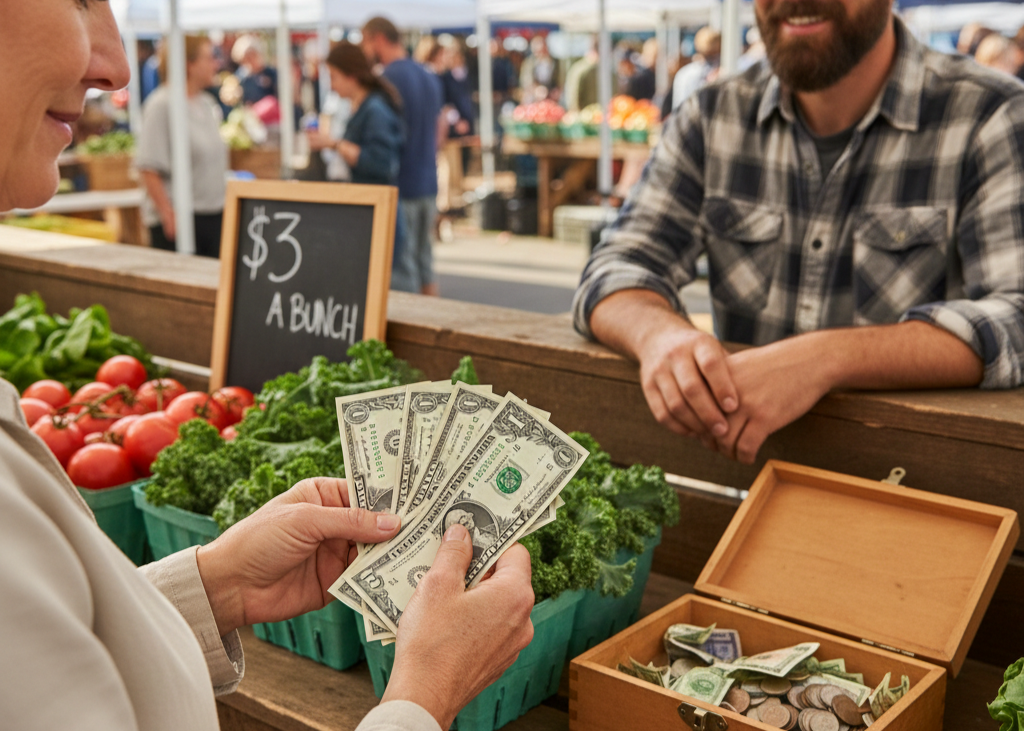<p> Even in an increasingly digital world, cash remains king at many farmers markets. Vendors often prefer cash for its simplicity and convenience, and having small bills can be a real advantage. Paying with exact change can sometimes earn you small discounts or even an extra item thrown in just for fun. Carrying cash also ensures you are prepared for vendors who may not have card readers, especially at smaller markets or during busy periods. A mix of ones, fives, and tens allows for flexibility and makes transactions smooth and friendly. Beyond the practical benefits, paying with cash also encourages mindful shopping — you can see exactly how much you are spending as you go. </p> :: Gemini