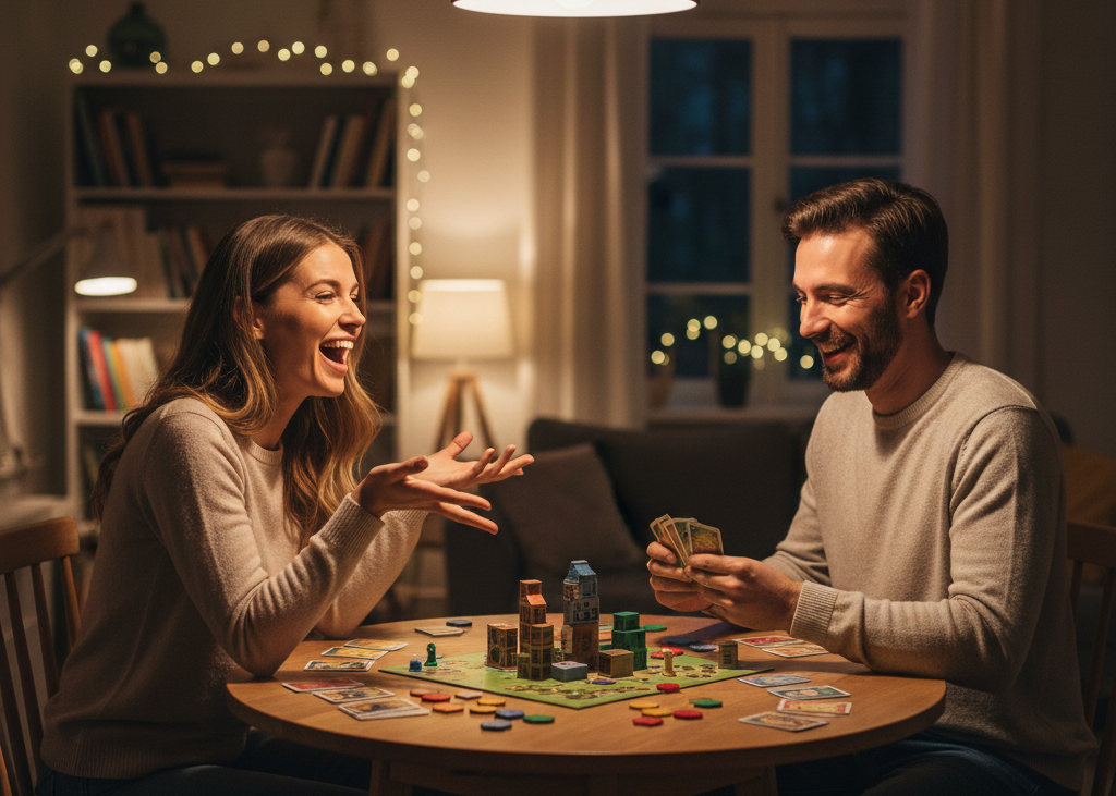 6. Host a Valentine’s Day Game Night at Home <p> Games bring out laughter and connection in ways few activities can. Whether it is a board game, card game, or trivia night, playing together keeps the energy light and fun. You can add Valentine’s themed twists, such as compliment challenges or small rewards for winners.
This is a great option for couples who enjoy friendly competition or for groups celebrating together. Games help break routines and remind you that joy and play are important parts of any relationship. </p> :: Gemini