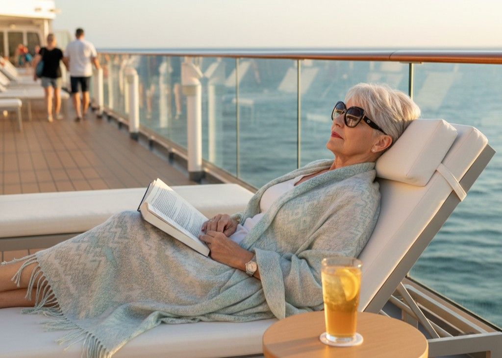 2. Built in Comfort That Makes Travel Relaxing <p> Comfort matters more as we get older, and cruise ships are essentially floating resorts built with that in mind. From smooth elevators and spacious cabins to accessible walkways and attentive staff, cruises make travel feel relaxing rather than exhausting. For boomers who want the thrill of adventure without the physical strain that sometimes comes with travel, this makes a big difference. Whether you enjoy lounging on deck with a good book, taking part in wellness classes, or simply savoring the view from your balcony, the comfort of a cruise ship lets you recharge between experiences. And because everything is designed to be easy to reach and enjoy, you do not have to worry about long walks with luggage or complicated schedules. Comfort here is not just a luxury it is a key part of making travel joyful for people at every stage of life. </p> :: Gemini