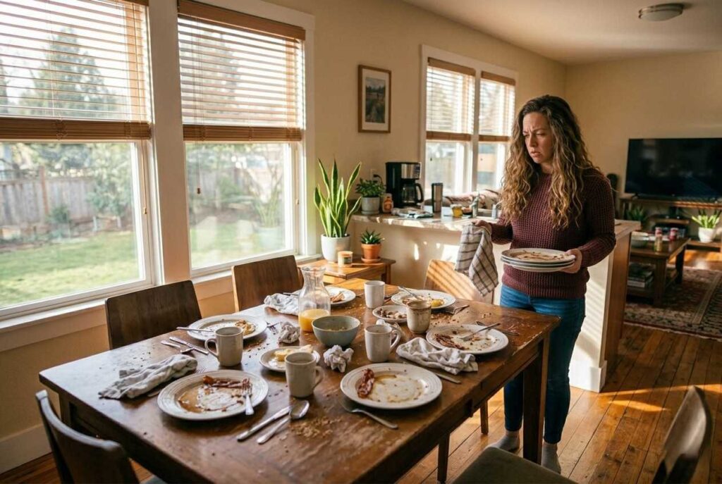 <p> Even if your host insists you relax, doing a little clean up goes a long way. Placing dishes in the sink, emptying trash, and wiping down surfaces shows mindfulness. This not only reduces the host’s workload but also leaves a lasting impression of courtesy and consideration. Taking responsibility for your own mess communicates that you are self-aware and thoughtful, which every host appreciates. </p> :: Gemini