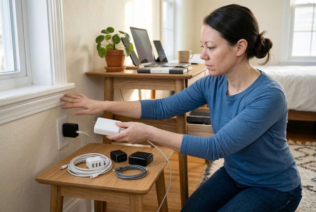 <p> When multiple chargers are plugged in at once, they generate heat. This might not be noticeable at first, but over time, excess heat can wear down the outlets, plugs, and surrounding cords. By unplugging chargers when they are not in use, you help maintain a cooler and safer environment around your electrical points. Heat buildup can also slightly reduce the efficiency of your chargers, causing devices to take longer to charge. Regularly unplugging them prevents unnecessary wear and keeps your home’s electrical system running smoothly for years. </p> :: Gemini