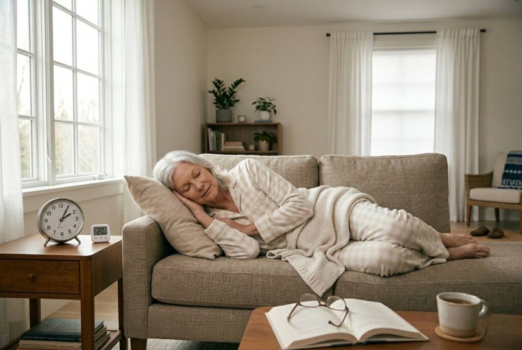 5. Daytime Naps Can Disrupt Nighttime Sleep <p> Napping can seem harmless, especially for retirees or those who feel tired during the day. However, long or late-afternoon naps can interfere with your nighttime sleep. They reduce the natural sleep drive, making it harder to fall asleep in the evening and stay asleep through the night.
How to fix it: Keep naps short, ideally 20 to 30 minutes, and take them earlier in the day, preferably before mid-afternoon. A quick, refreshing nap can boost alertness without affecting nighttime rest. Combining short naps with regular morning sunlight exposure can enhance overall energy and help maintain a consistent circadian rhythm. </p> :: Gemini