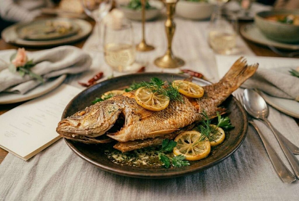<p> Fish with bones can be a nightmare at a dinner party. Guests may spend more time picking through bones than enjoying the meal, and the risk of an awkward moment is high. Bone-in fish dishes are better suited for casual settings. At a formal or semi-formal dinner, stick to boneless fillets that are easy to serve and eat. The experience becomes elegant, and your guests can focus on conversation instead of fishing out bones. </p> :: Gemini