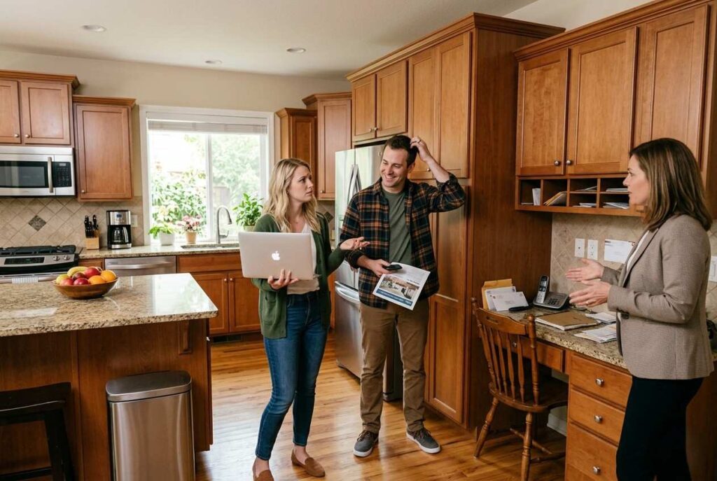 <p> Built-in desks in kitchens were originally a clever idea, offering a command center for organizing schedules, paying bills, or managing homework. But today, buyers rarely see these desks as a practical feature. With the flexibility of working from home and the prevalence of laptops and tablets, a fixed desk in a kitchen can feel awkward and intrusive. Many prefer to set up their own workspaces elsewhere in the home, leaving the kitchen uncluttered and fully functional for cooking and socializing. The takeaway is that rigid, single-purpose features are less appealing than flexible design options. </p> :: Gemini