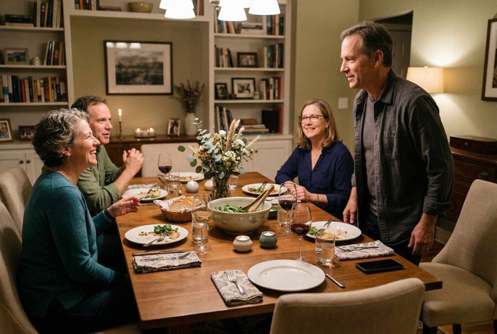 <p> If you are excusing yourself, especially during a social gathering, try leaving your phone behind unless you are genuinely expecting an important call. Walking away while already scrolling sends a clear message that the digital world is more interesting than the people at the table. In a culture where phones are always within reach, choosing not to grab yours demonstrates presence and respect. That small choice can speak volumes. </p> :: Gemini