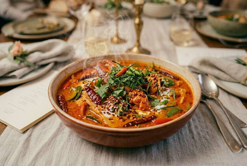 <p> Spicy foods can be exciting, but their impact varies greatly among guests. One person may enjoy a dish so hot it leaves others teary-eyed or scrambling for water. Serving overly spicy dishes is a gamble that can make the evening uncomfortable for some. Instead, stick with mild to moderately spiced dishes and offer hot sauce or chili flakes on the side for those who want to add heat themselves. This way, everyone can enjoy the flavors at their own pace. A balanced level of spice keeps the dish flavorful without overpowering the palate or overshadowing the rest of the meal. It also shows thoughtfulness as a host, since giving guests control over the heat makes the dining experience more enjoyable and inclusive. </p> :: Gemini